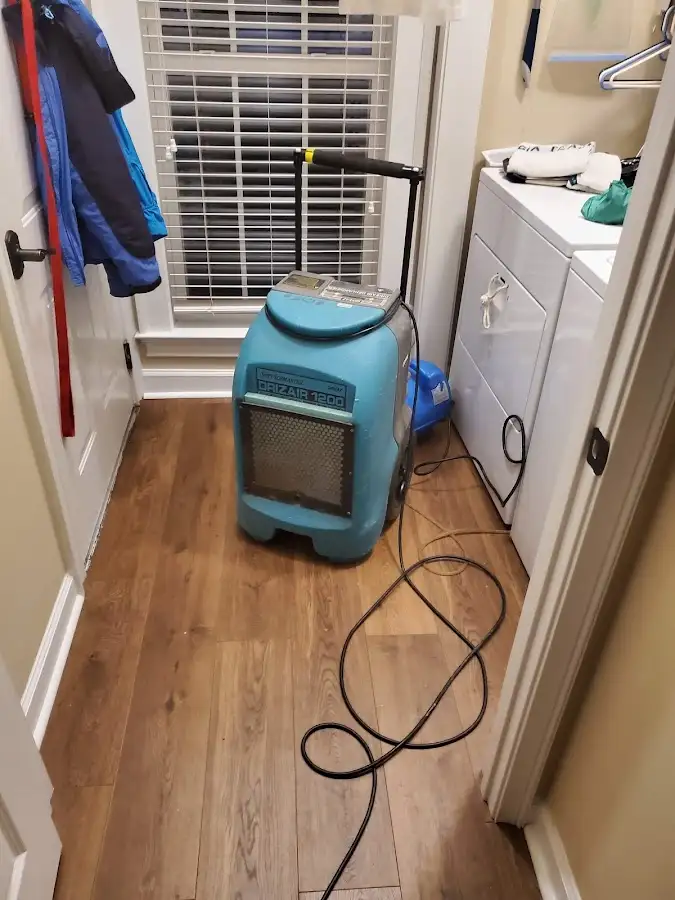 Commercial dehumidifier deployed for Flood Damage Cleanup in Lakeville